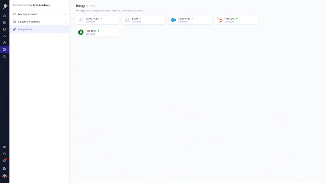 fynk Integrationen fynk Integrationen