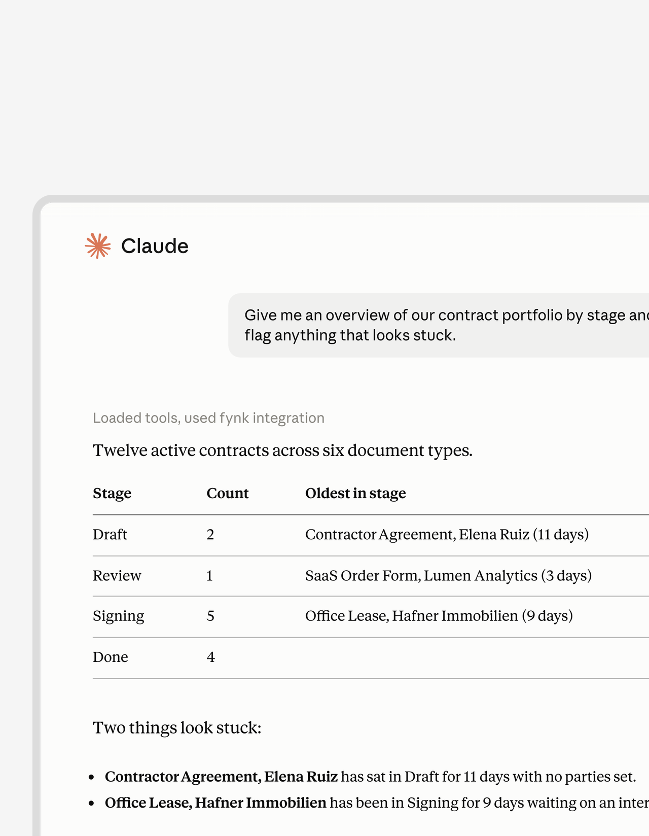 Ask for the overview. Skip the filter menu.