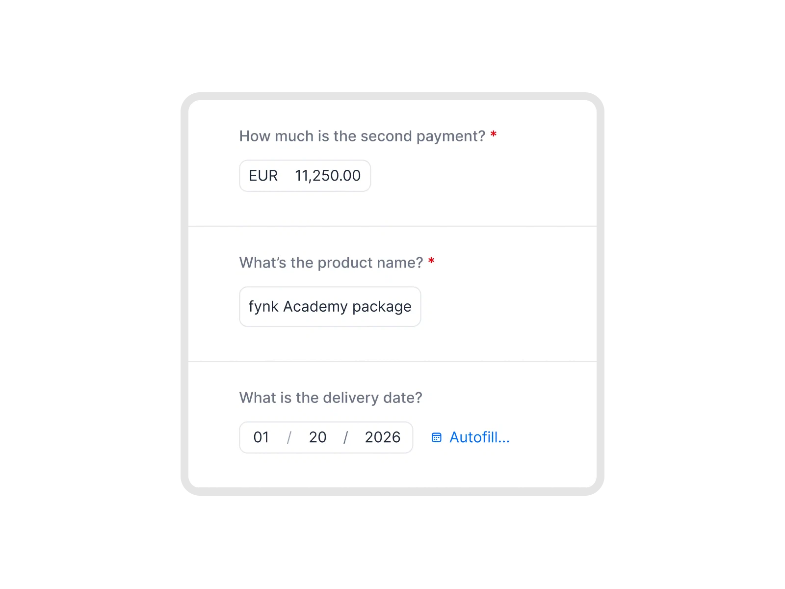 Conversational forms