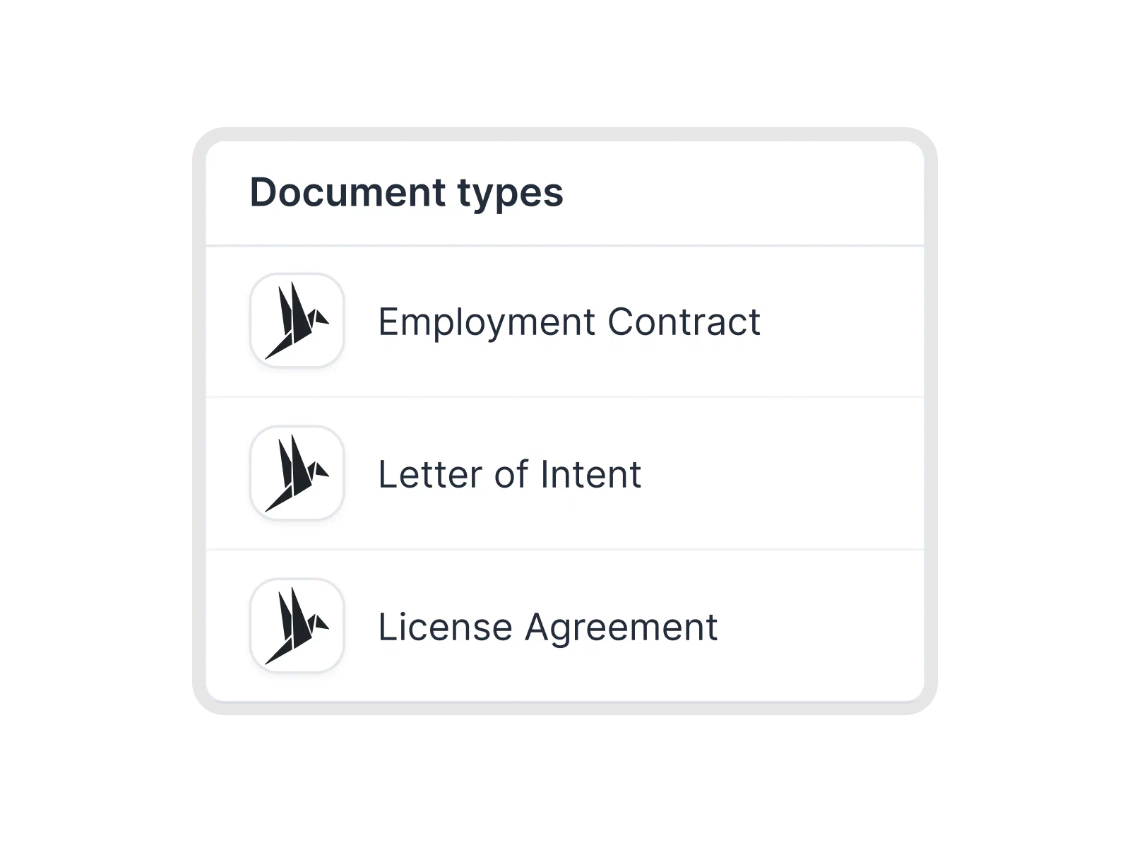 Customizable document types