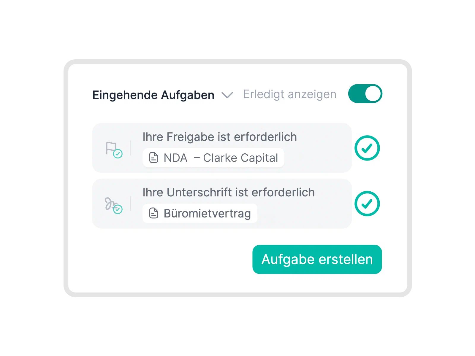 Aufgaben & Erinnerungen