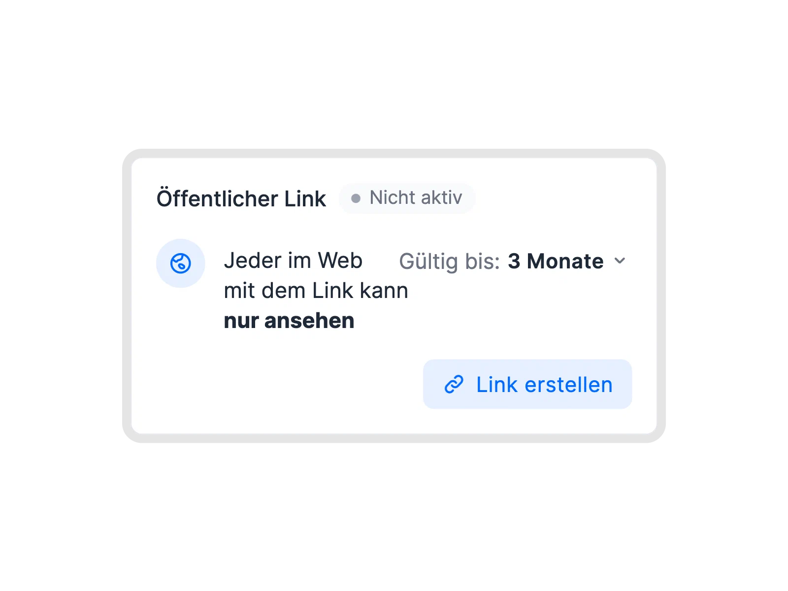 Dokument per Link teilen
