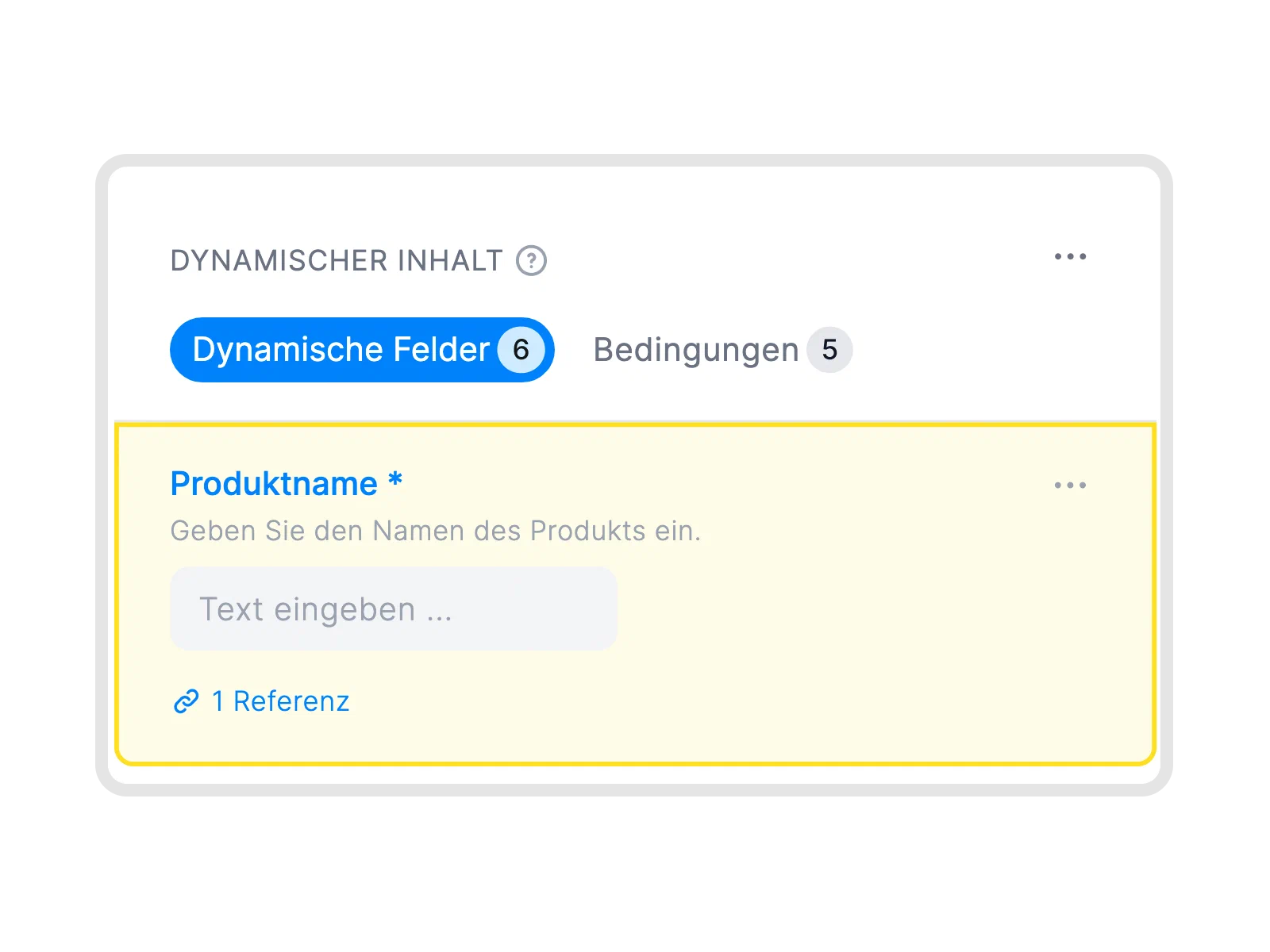 Dynamische Felder