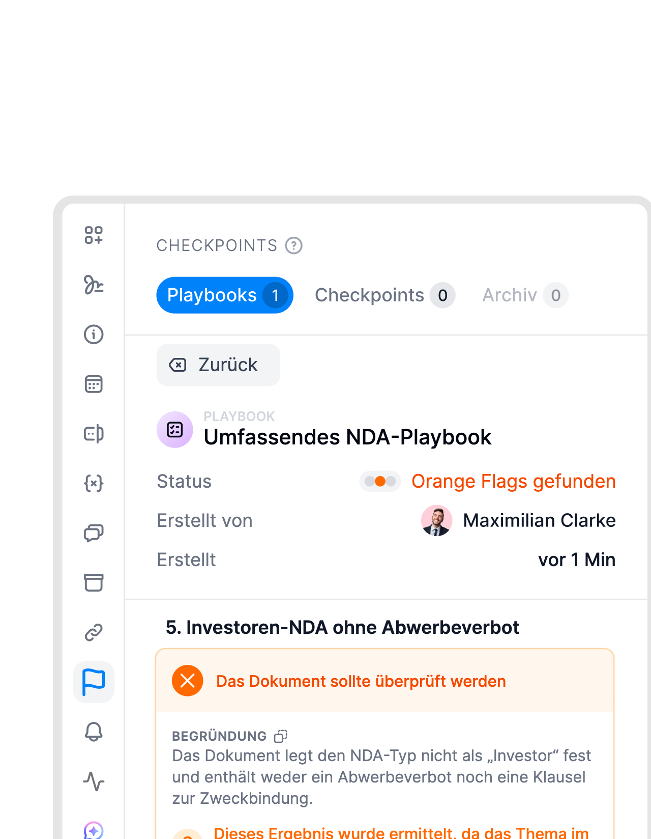 Deine Regeln. Auf jeden Vertrag angewendet.