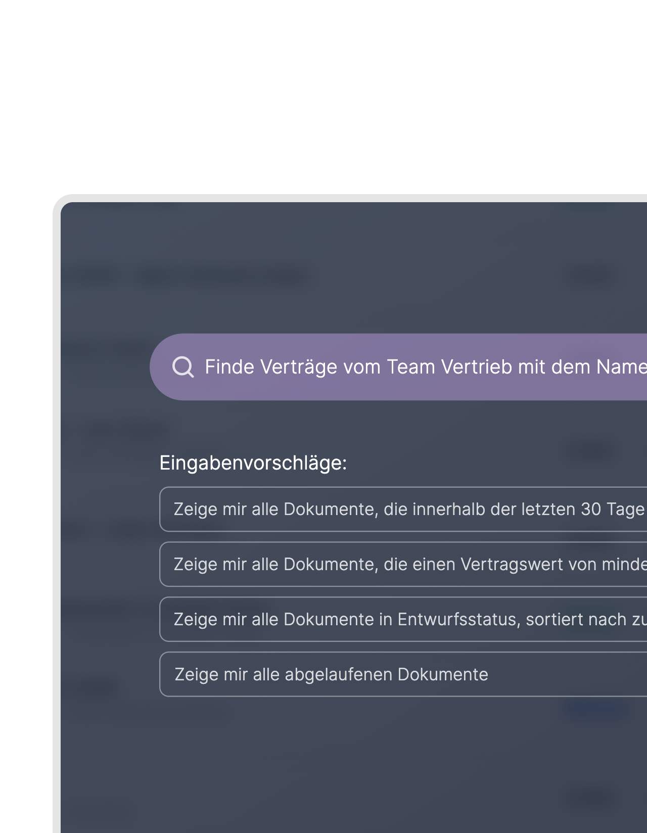 Stelle komplexe Fragen in einer Zeile.