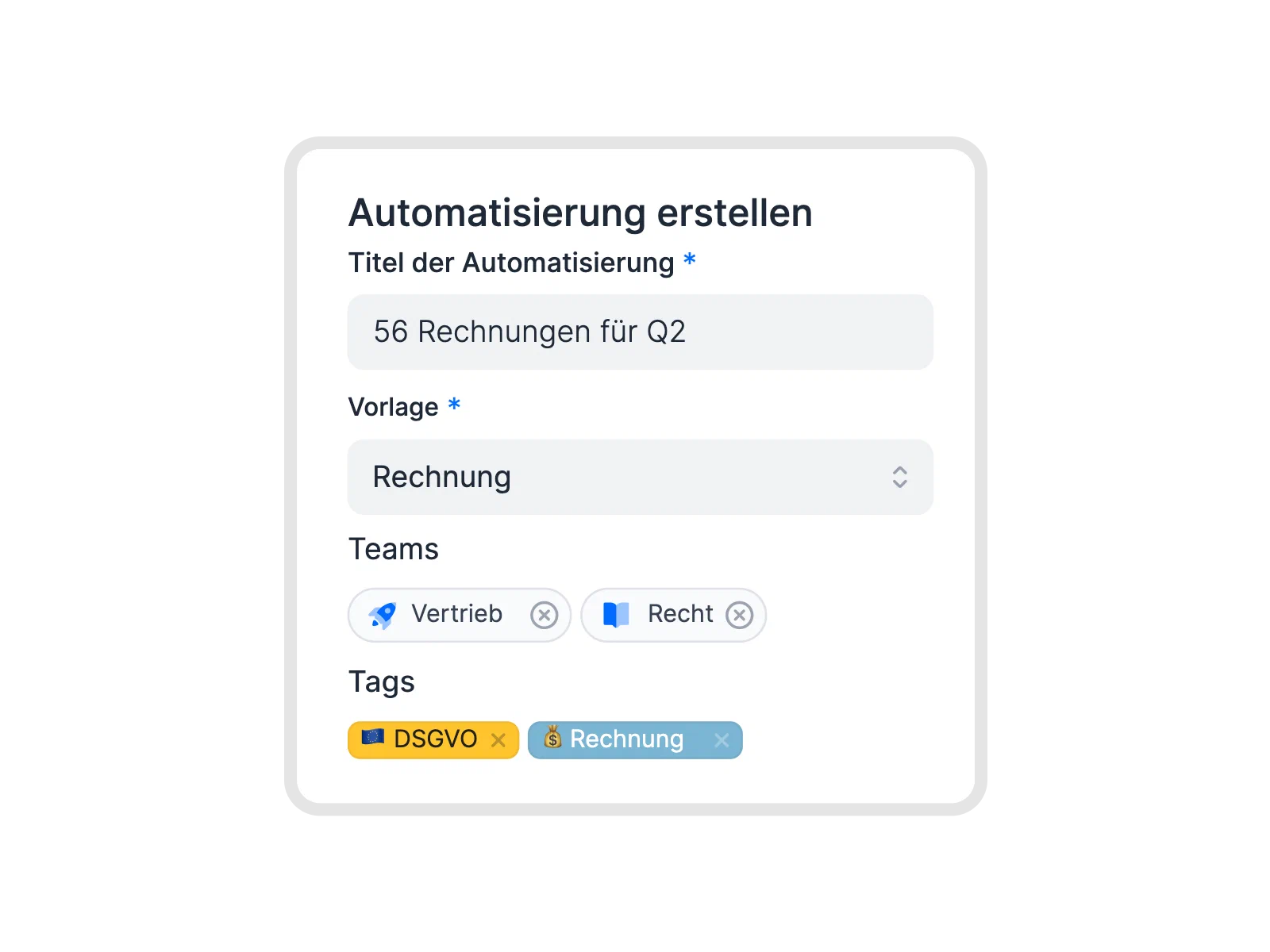 Massenerstellung