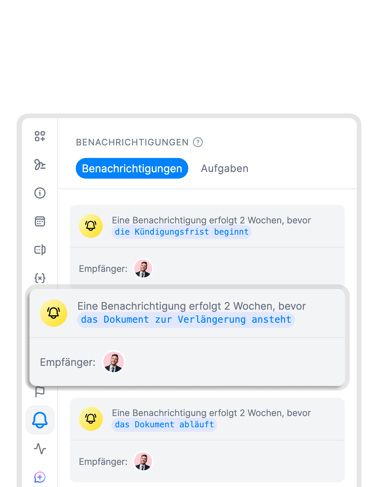Verpasse keine Vertragsfrist mehr.