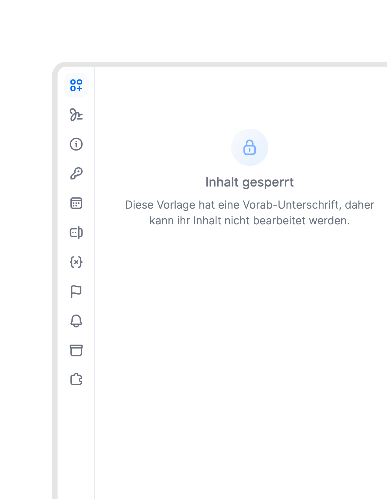Vorlagen sind nach der Vorabsignatur gesperrt.