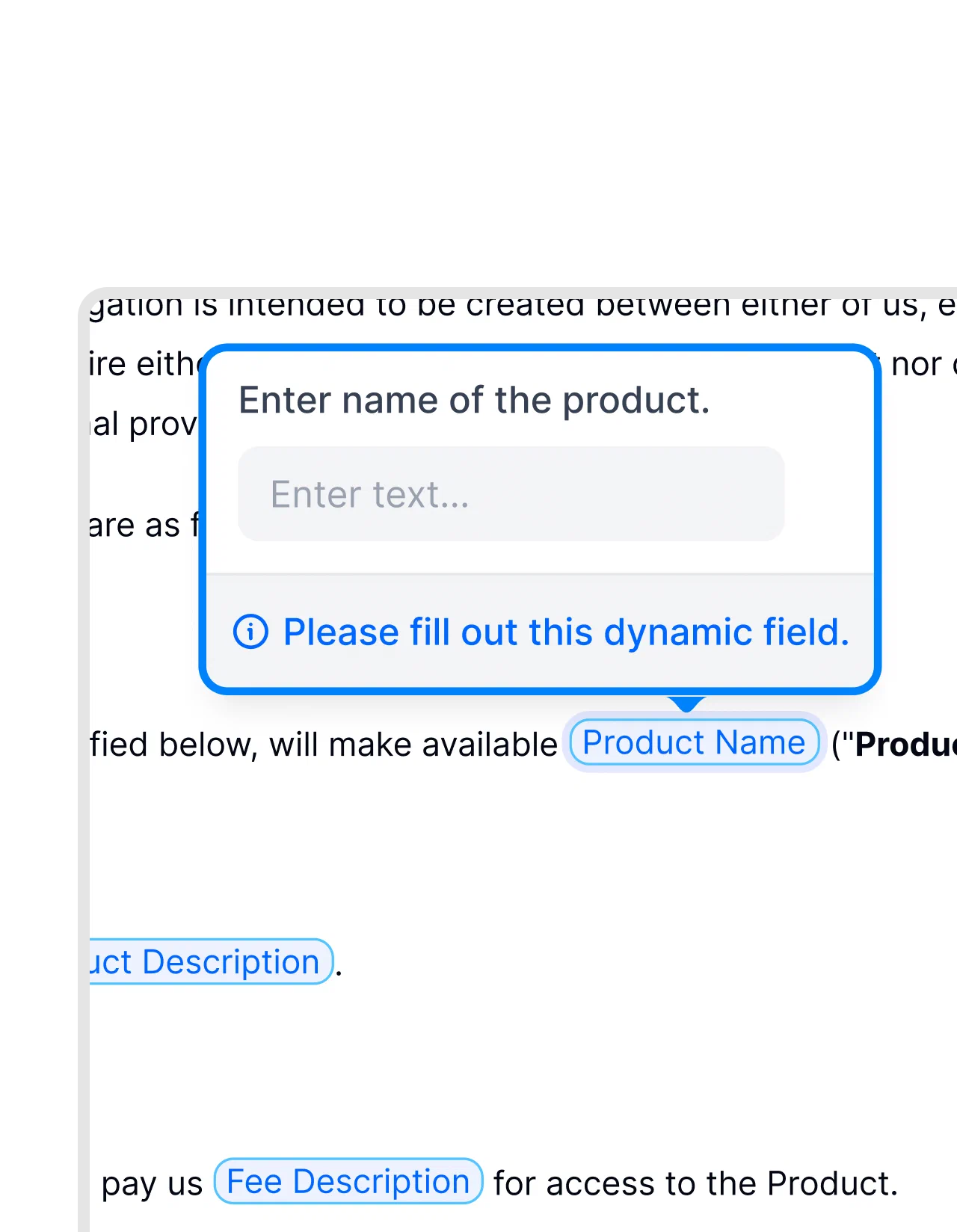 Populate EPC contract price and milestone schedule with dynamic fields Dynamic fields in fynk