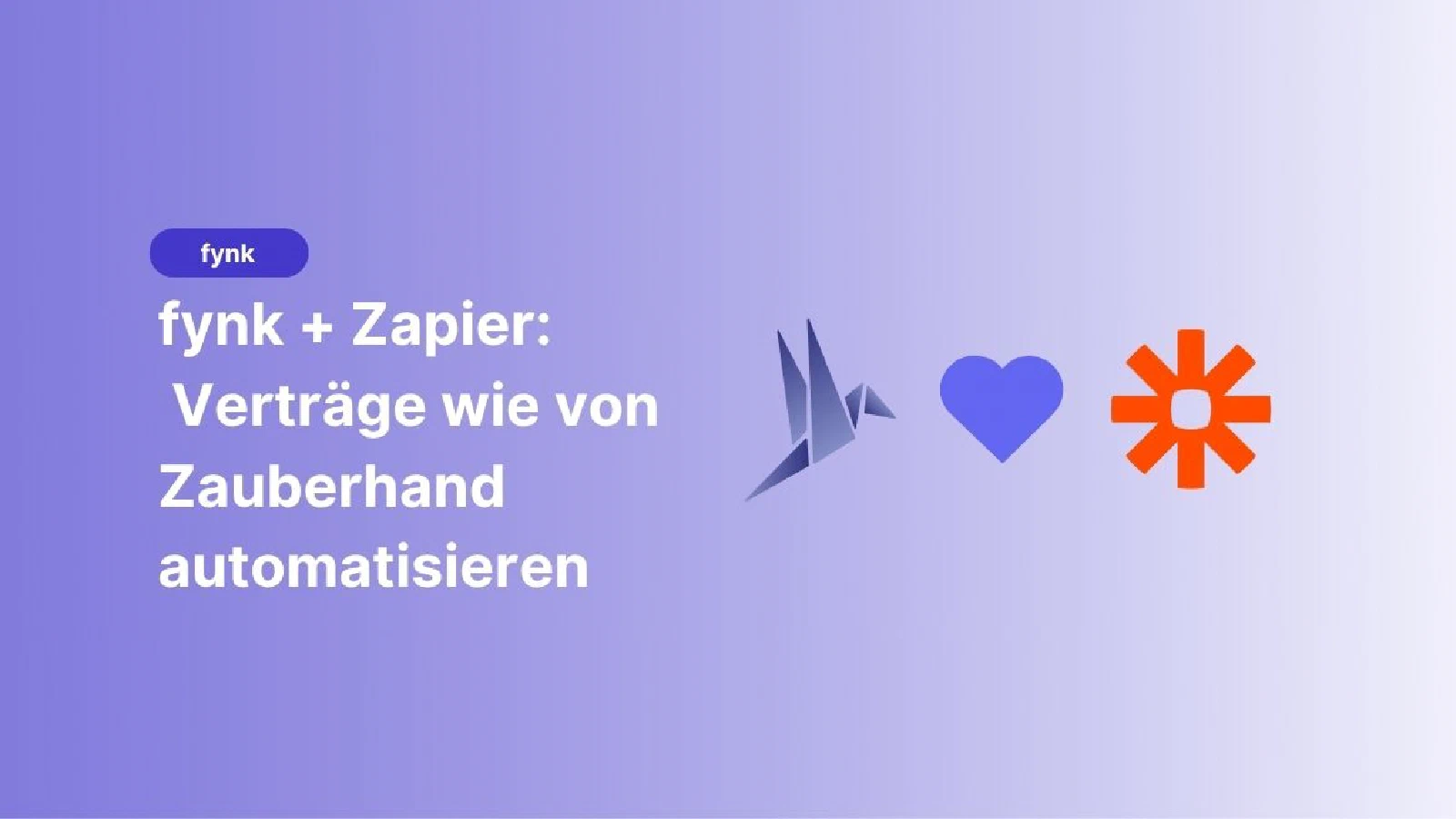 fynk + Zapier – Verträge wie von Zauberhand automatisieren