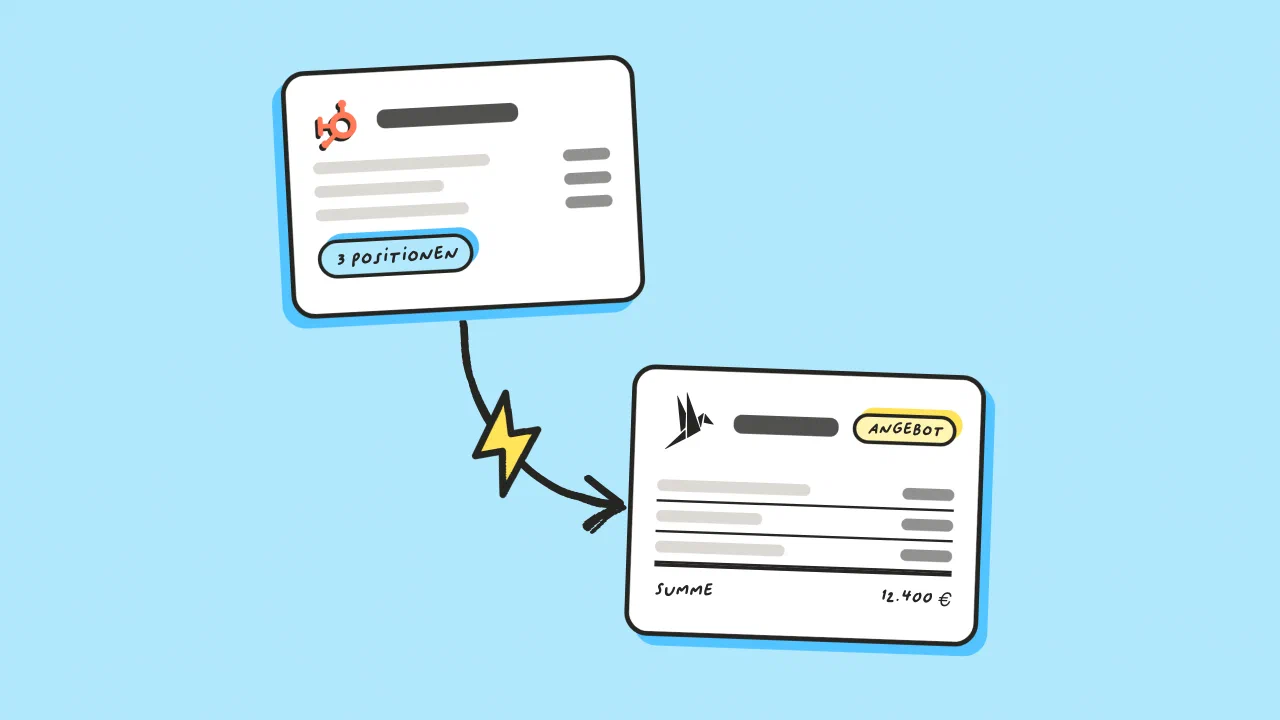 Angebote aus HubSpot-Deal-Positionen erstellen