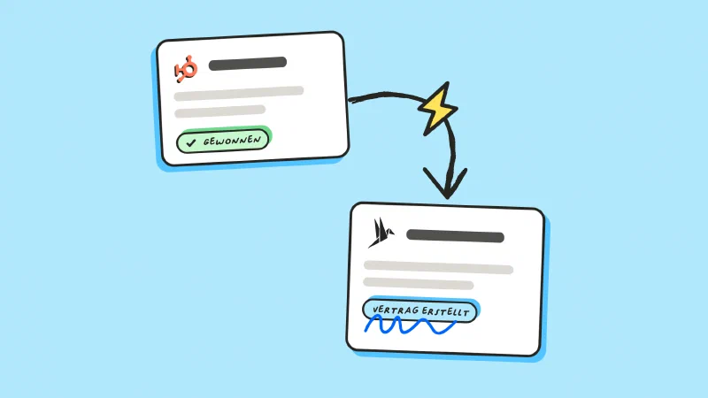 So erstellst du einen Vertrag, sobald ein HubSpot-Deal gewonnen ist