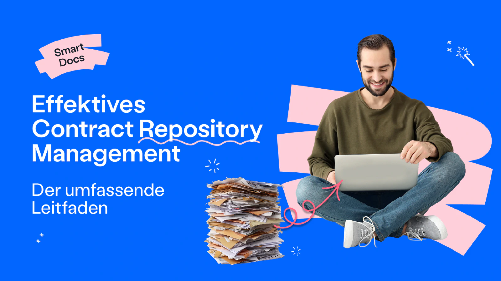Blog post cover image: Leitfaden für effektives Contract Repository Management