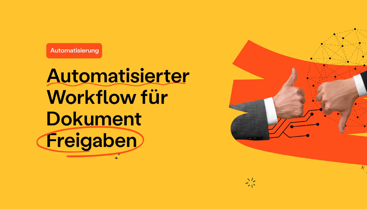 Blog post cover image: Automatisierter Workflow für Dokument Freigaben