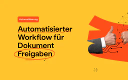 Blog post cover image: Automatisierter Workflow für Dokument Freigaben