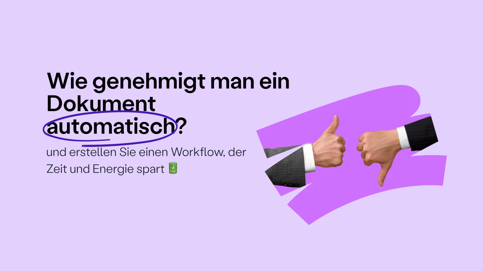Blog post cover image: Automatisierter Workflow für Dokument Freigaben