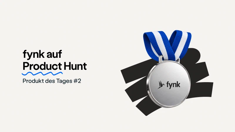 Blog post cover image: fynk ProductHunt Launch: Produkt des Tages #2