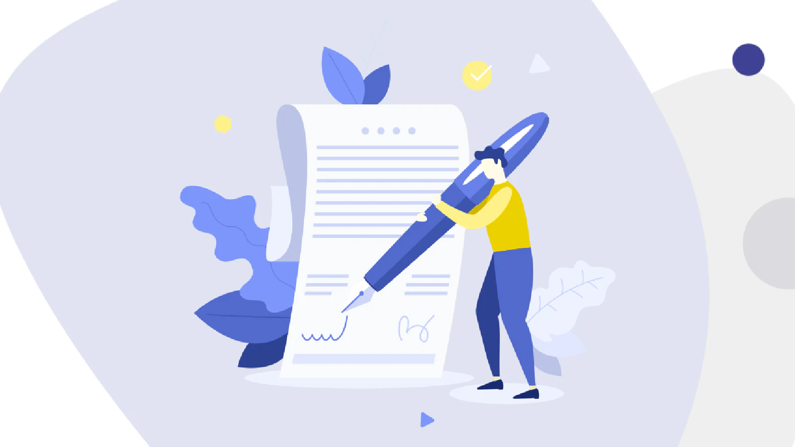 Blog post cover image: Im Auftrag unterschreiben - wann sind i.A., i.V. & p.p.a. erlaubt?