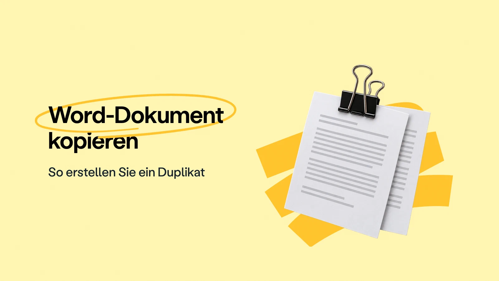 Word-Dokument kopieren: so erstellen Sie ein Duplikat