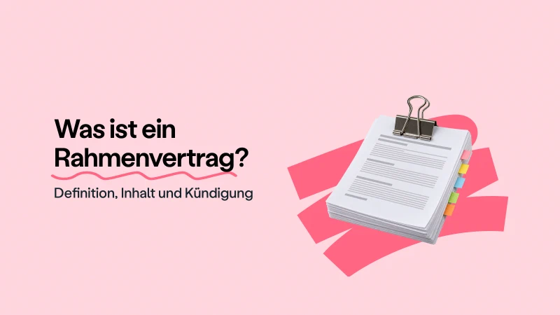 Blog post cover image: Was ist ein Rahmenvertrag? Definition, Inhalt, Kündigung