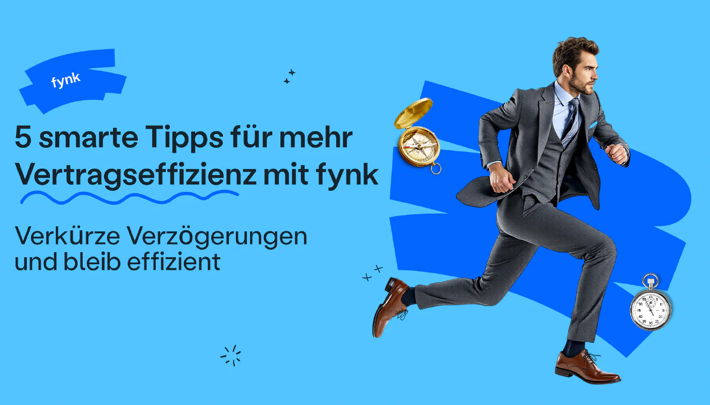 Blog post cover image: 5 smarte Tipps für mehr Vertragseffizienz mit fynk