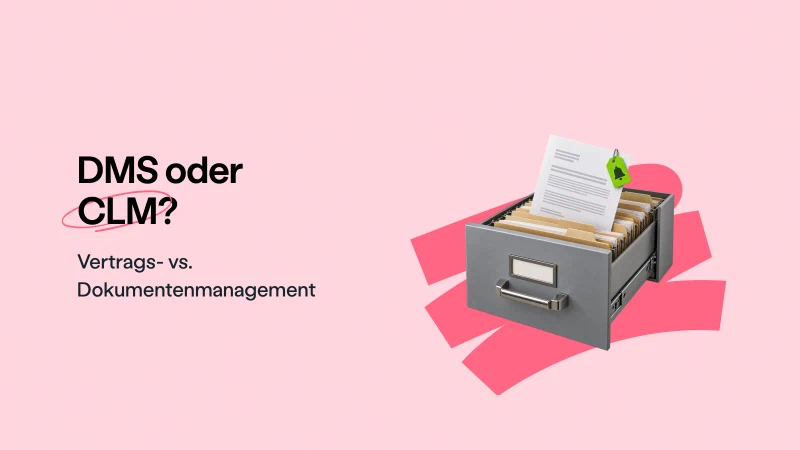 Blog post cover image: Vertragsmanagement vs. Dokumentenmanagement