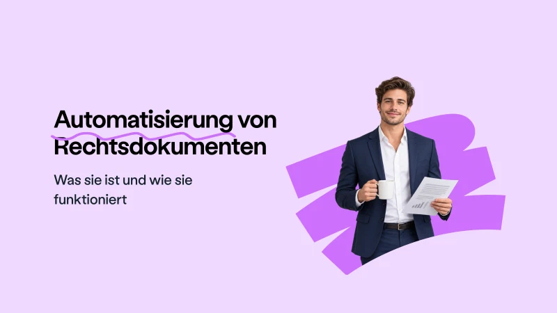Blog post cover image: Was ist die Automatisierung von Rechtsdokumenten?