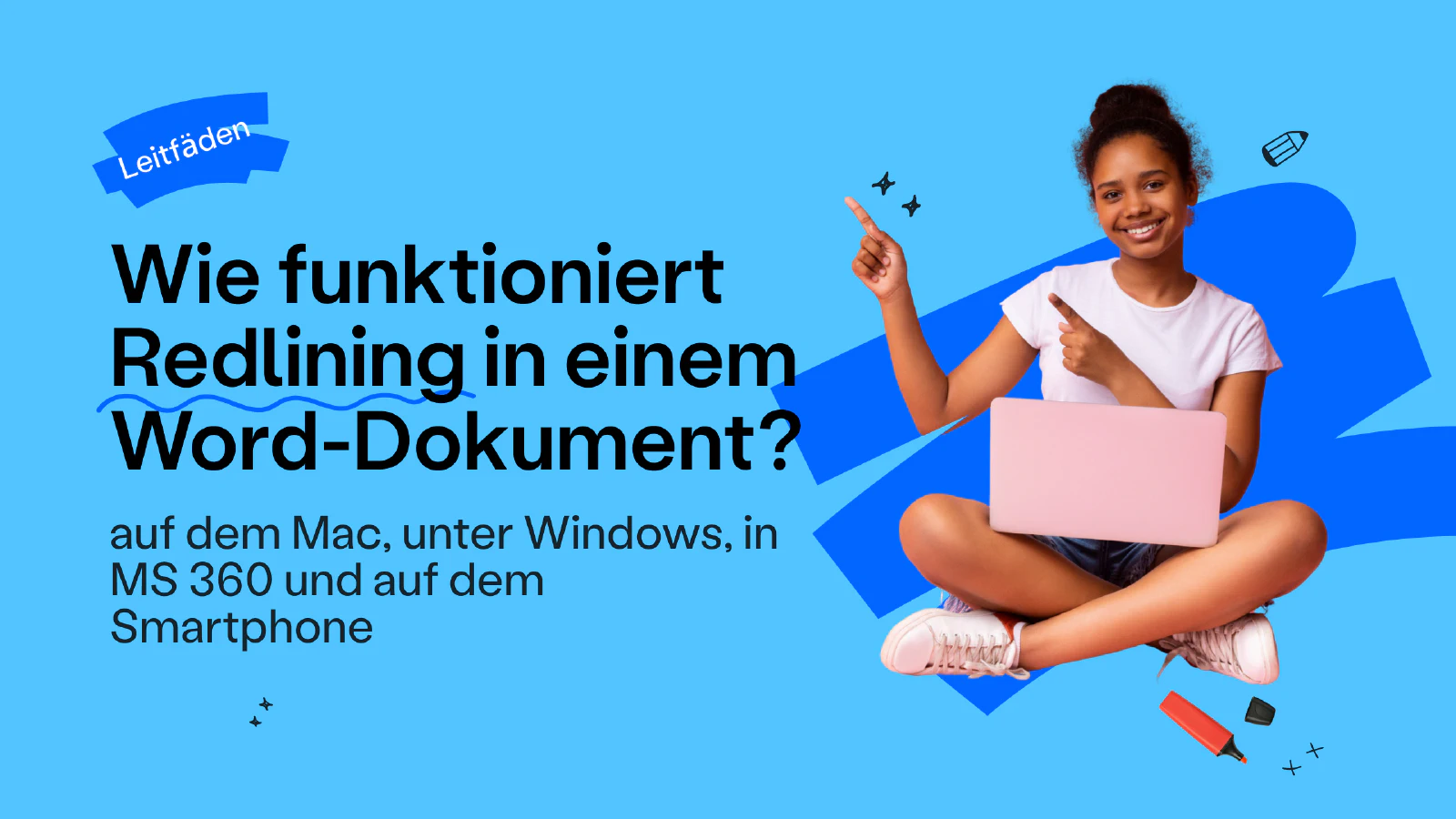 Blog post cover image: Wie funktioniert Redlining in einem Word-Dokument?