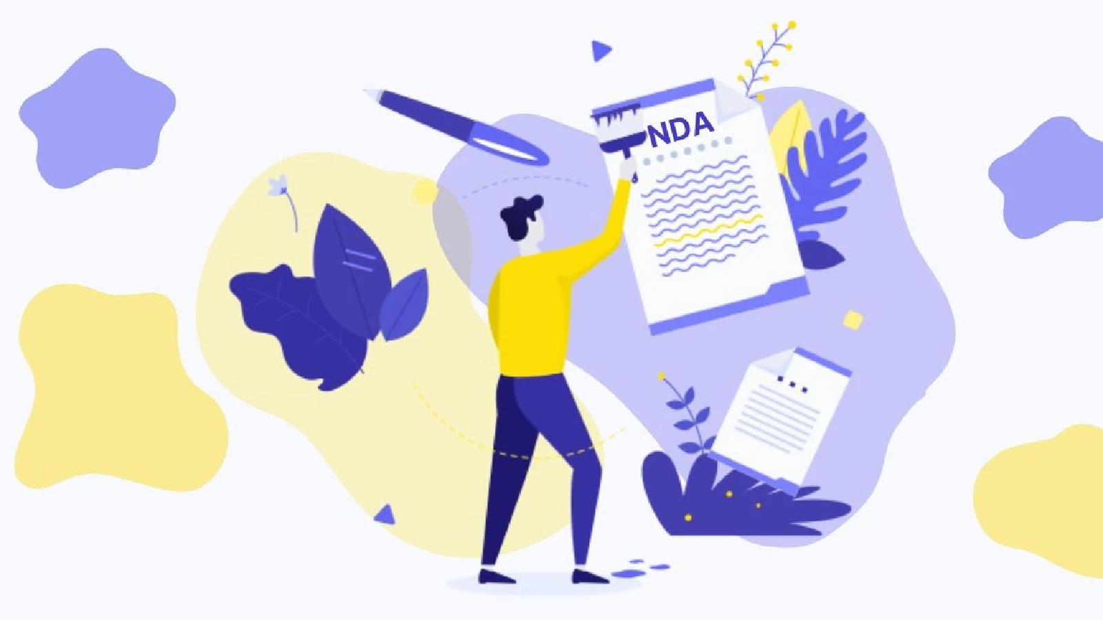 Blog post cover image: Wie schreibt man ein großartiges NDA? + Checkliste
