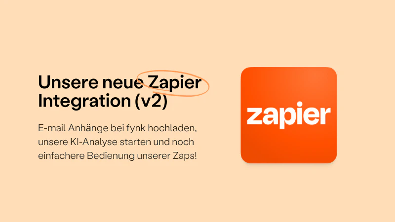 Blog post cover image: Unsere neue Zapier-Integration (v2.0.0)