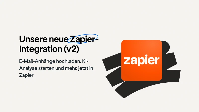 Blog post cover image: Unsere neue Zapier-Integration (v2.0.0)