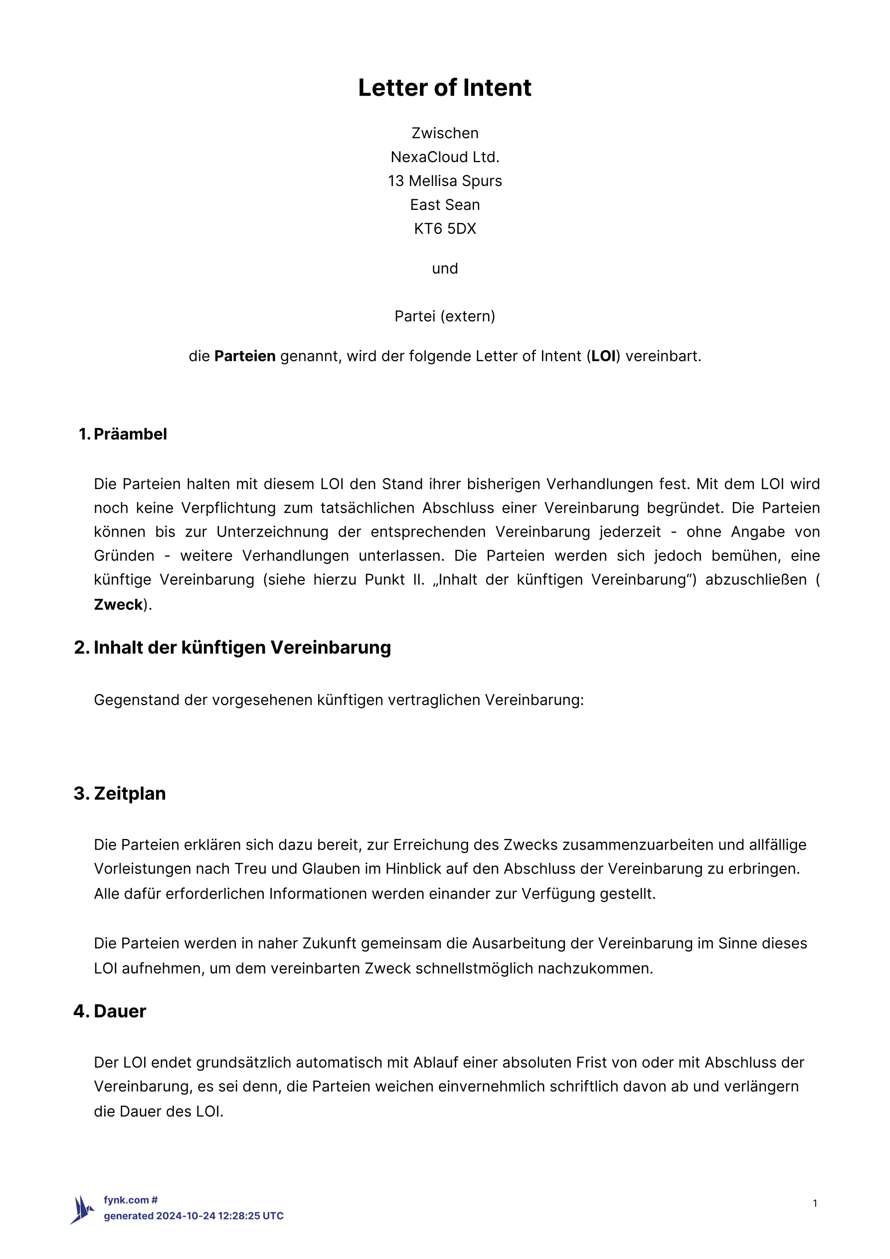 Absichtserklärung / Letter of Intent (Mofidian) screenshot