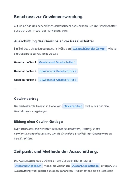 Vorschau der Vorlage, Seite 2