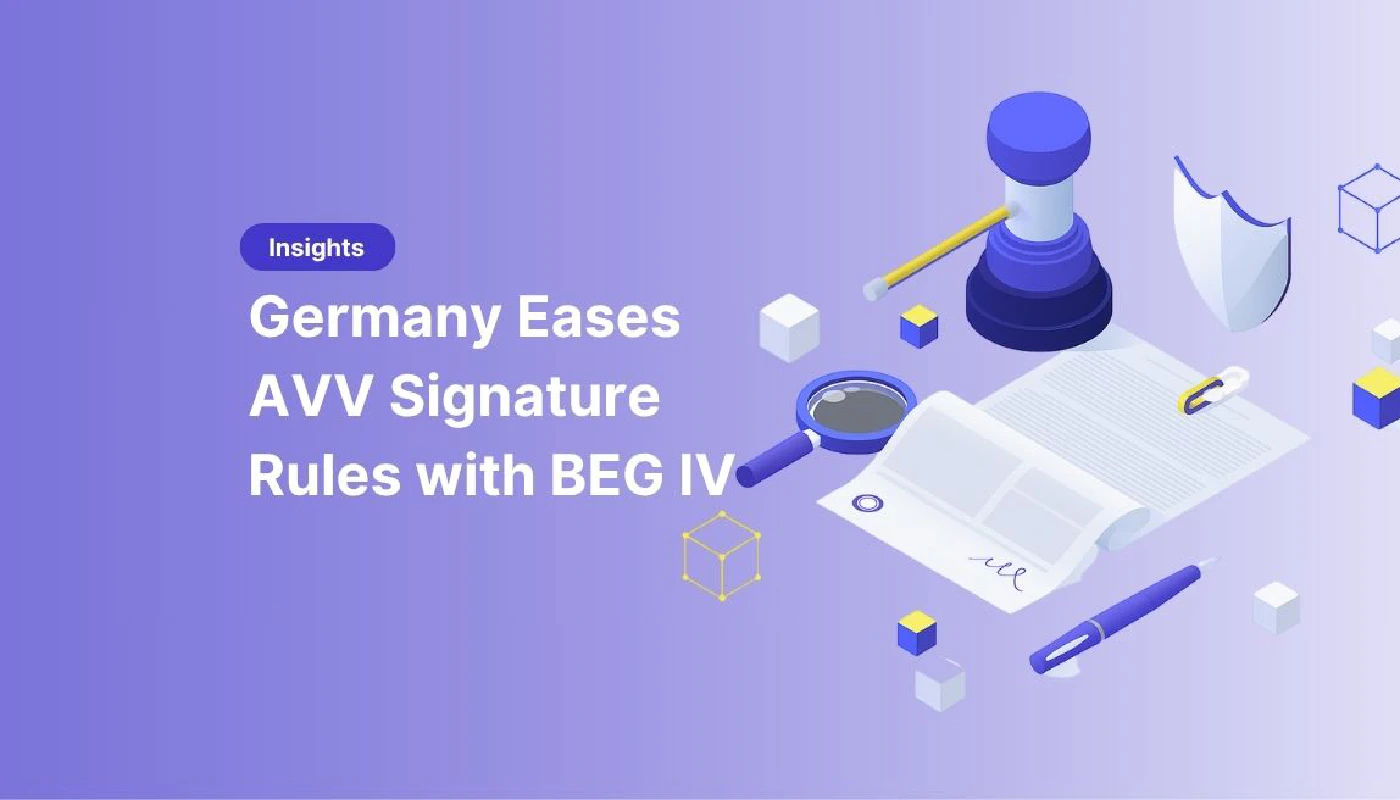 Blog post cover image: Germany Eases AVV Signature Rules with BEG IV