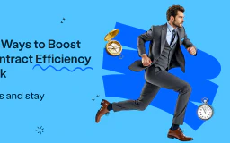 Blog post cover image: 5 smart ways to boost your contract efficiency with fynk