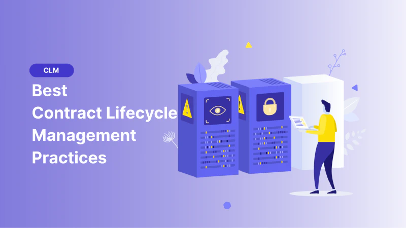 Blog post cover image: 10 Best Contract Lifecycle Management Practices in 2026