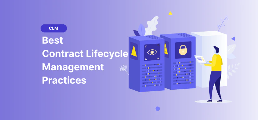 Blog post cover image: 10 Best Contract Lifecycle Management Practices in 2025
