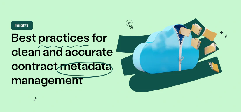 Blog post cover image: Best practices for contract metadata management