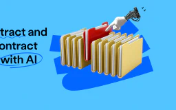 Blog post cover image: How to extract and manage contract metadata with AI