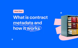 Blog post cover image: What is contract metadata and how it works