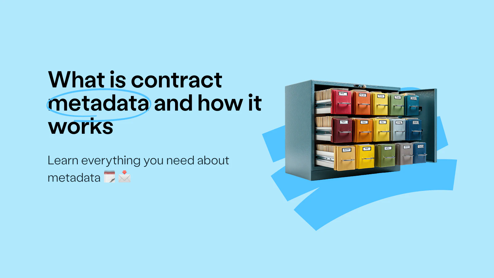 Blog post cover image: What is contract metadata and how it works