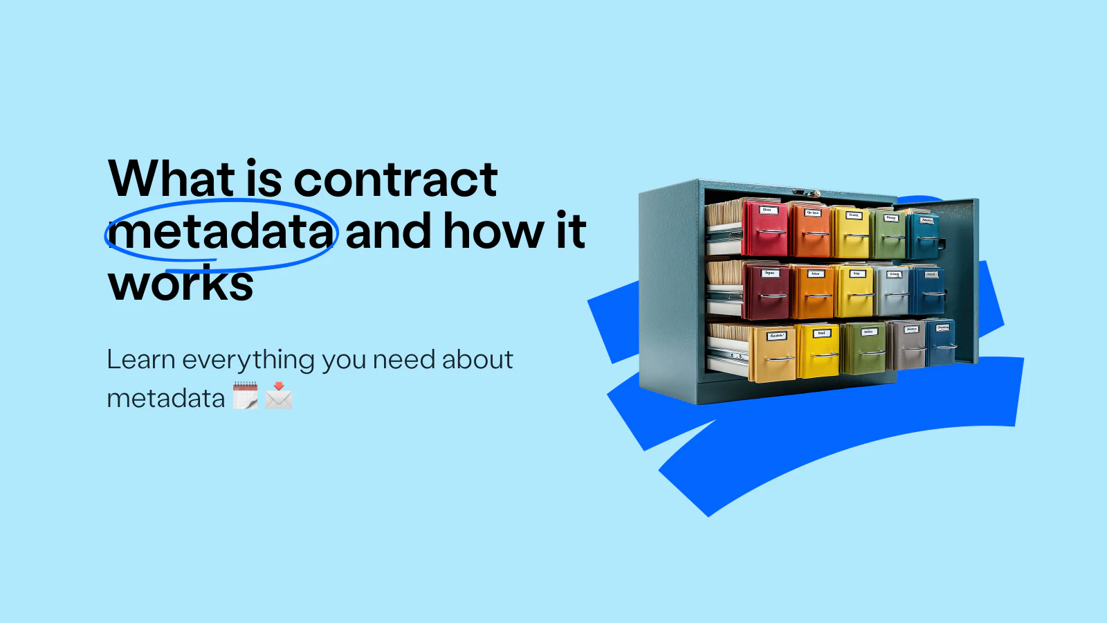 Blog post cover image: What is contract metadata and how it works