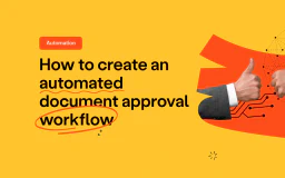 Blog post cover image: How to create an automated document approval workflow?