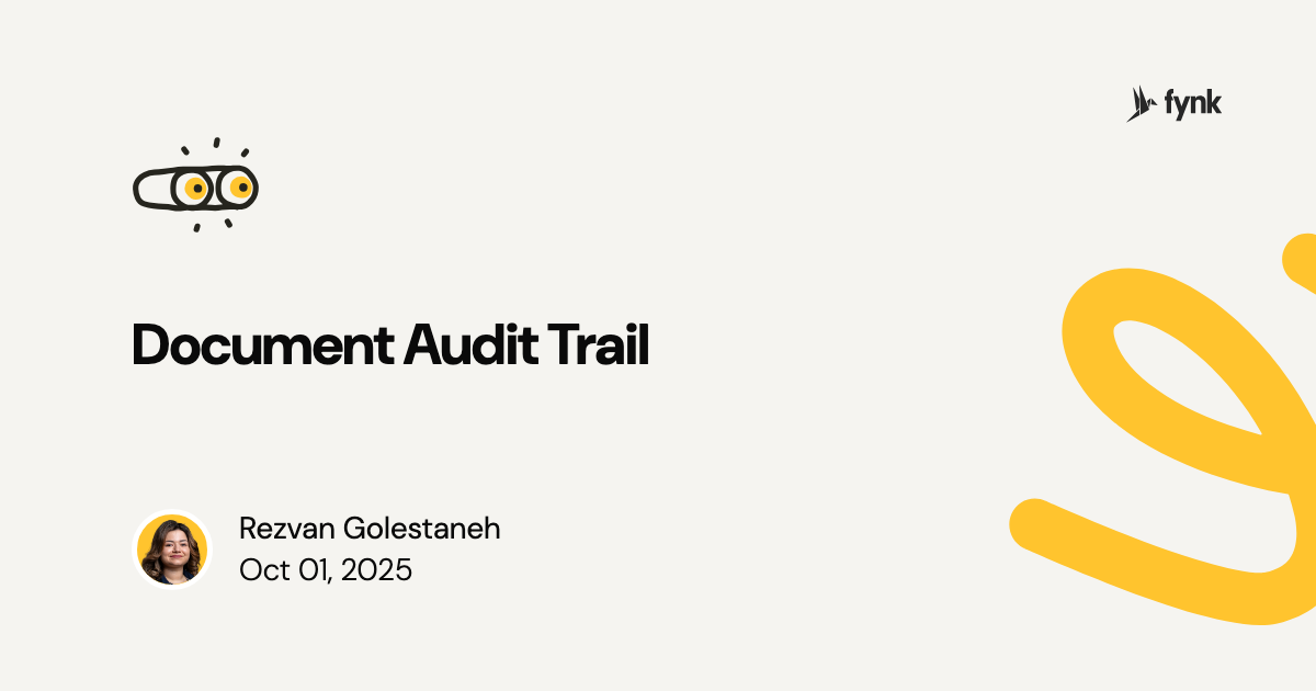 What is a document audit trail and how it work | fynk