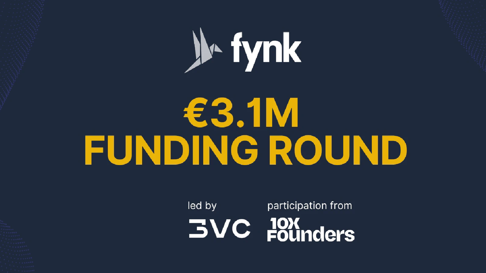 Blog post cover image: fynk raises €3.1m to revolutionize contract management