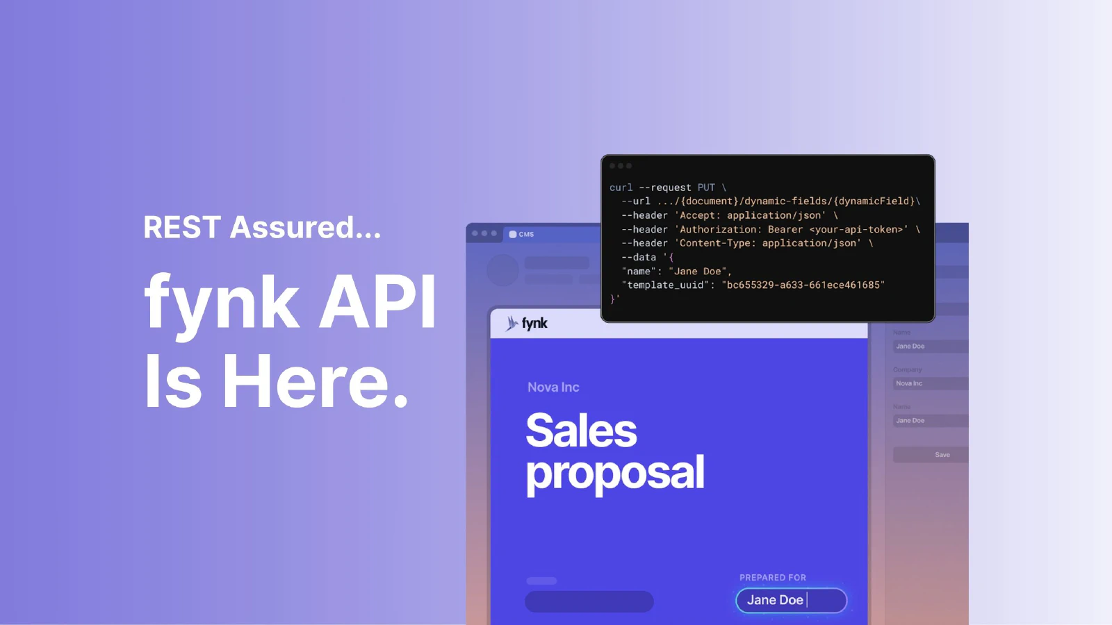 Blog post cover image: REST Assured, die fynk API ist da.