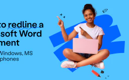Blog post cover image: How to Redline a Word Document? Complete Guide