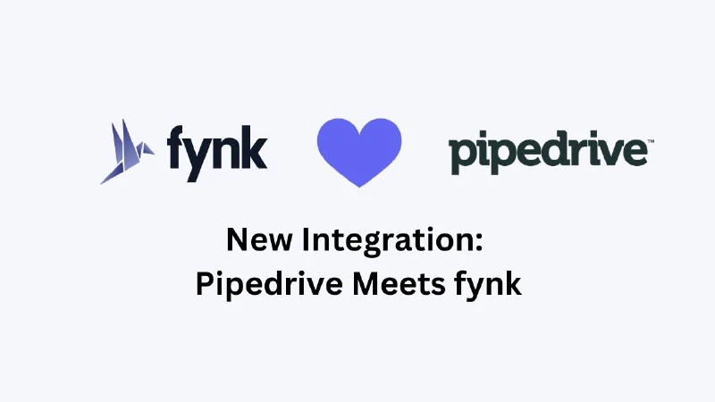 Blog post cover image: fynk + Pipedrive = Your CLM with a Dash of CRM Intelligence