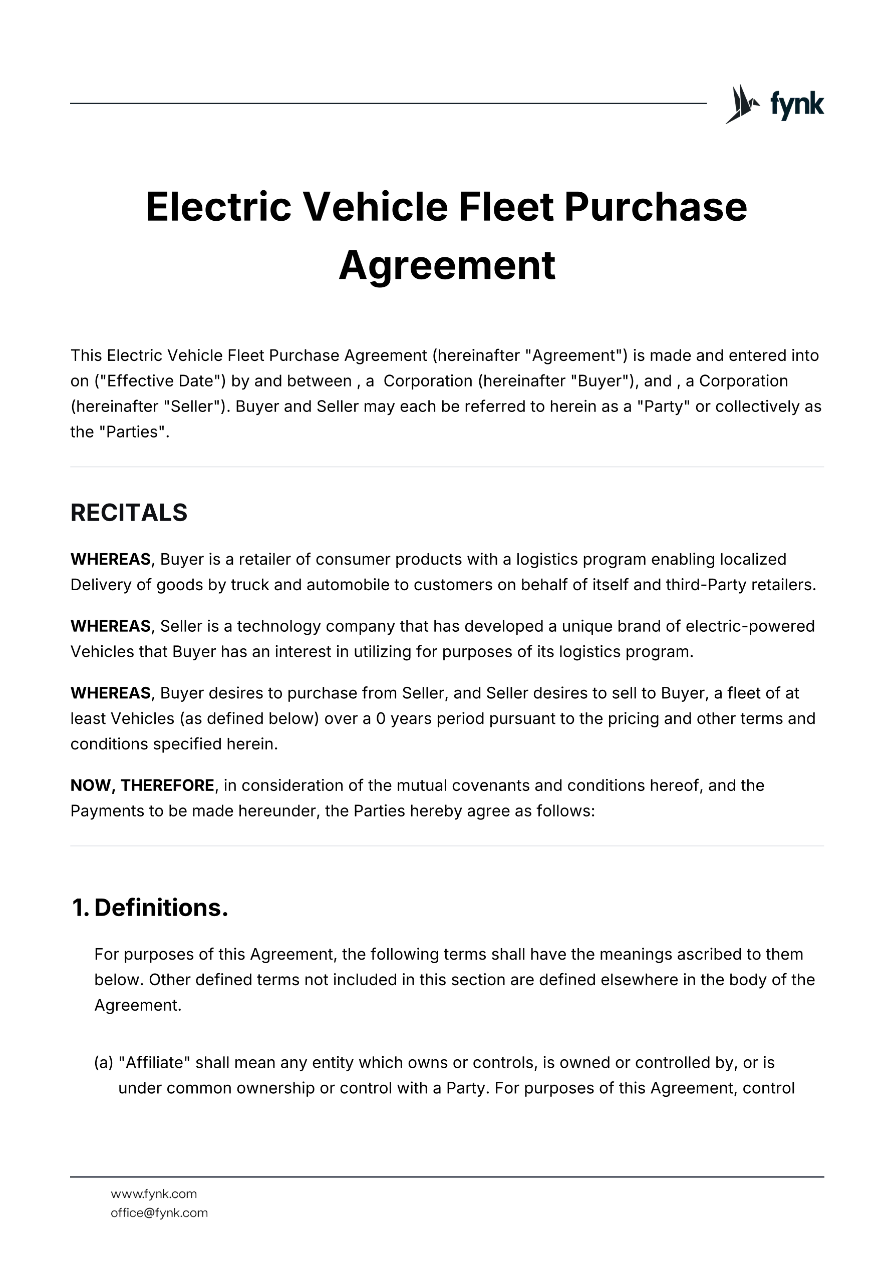 Electric Vehicle Purchase