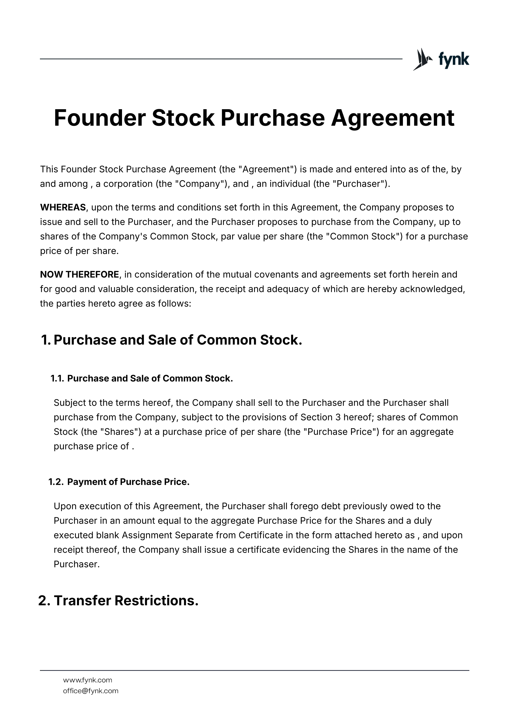 Founder Stock